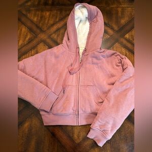 Aeropostale Mauve Fleece-Lined Hoodie NWOT